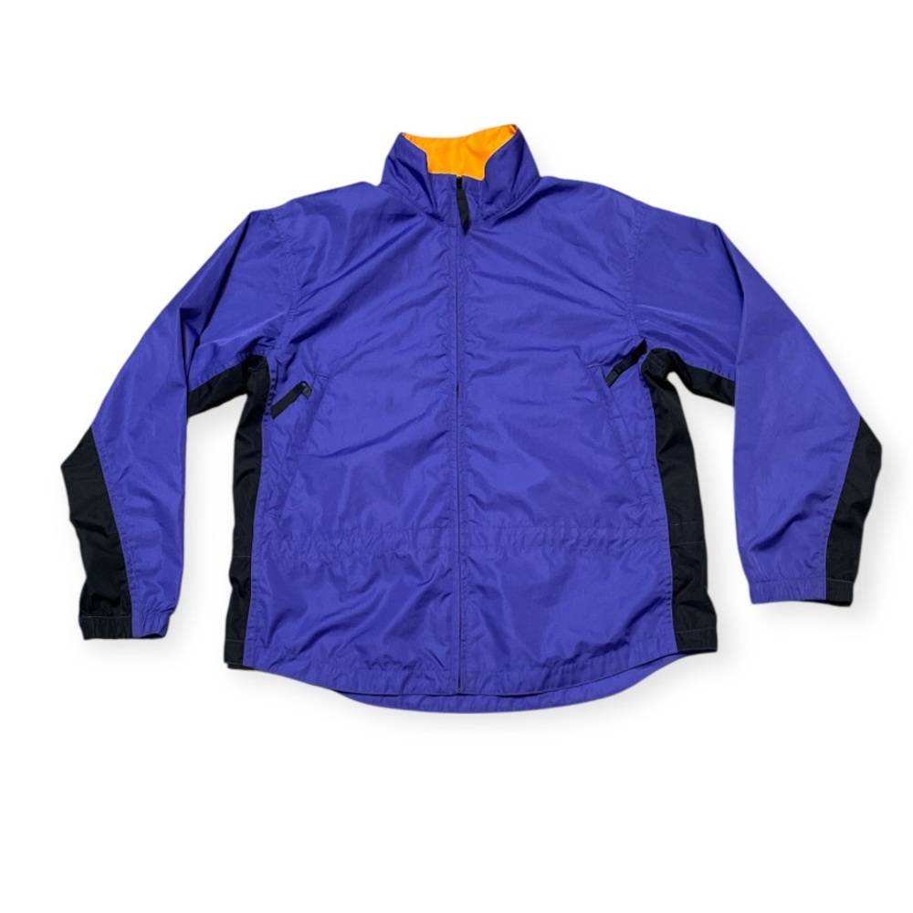 Women's REI Windbreaker Colorblock XS Purple Orange